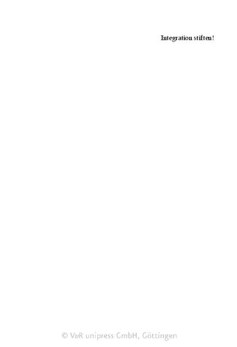 Integration stiften!: 50 Jahre OBS - Engagement f|r Qualifikation und Partizipation (Beitrage Der Akademie Fur Migration Und Integration) (German Edition)