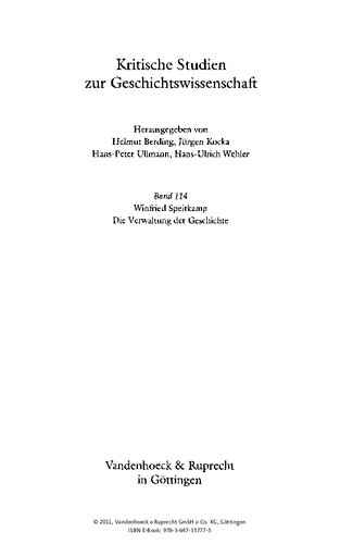 Die Verwaltung der Geschichte: Denkmalpflege und Staat in Deutschland 1871-1933
