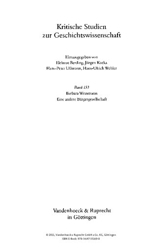 Eine andere Bürgergesellschaft: Klassischer Republikanismus und Kommunalismus im Kanton Zürich im späten 18. und 19. Jahrhundert