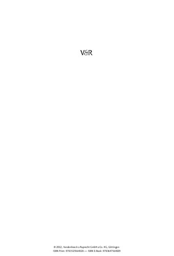 Die Sterbe- und Ewigkeitslieder in deutschen lutherischen Gesangbüchern des 17. Jahrhunderts