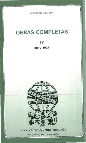 Obras Completas, Vol. IV — 1919–1921