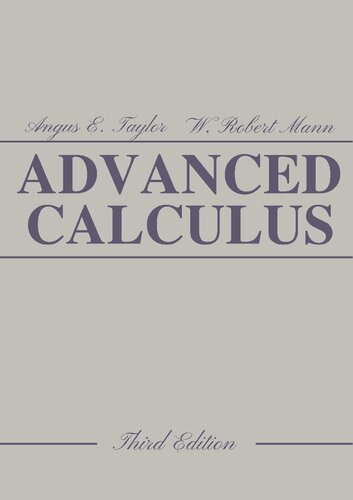 Advanced Calculus