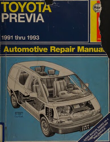 Haynes Toyota Previa Automotive Repair Manual