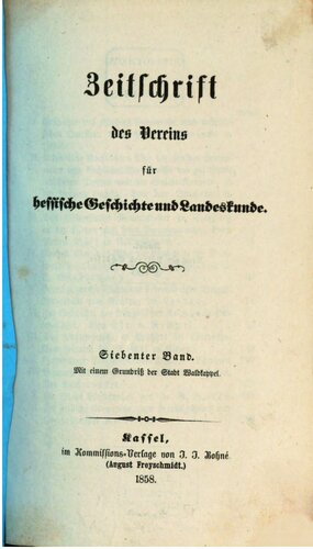 Zeitschrift des Vereins für hessische Geschichte und Landeskunde
