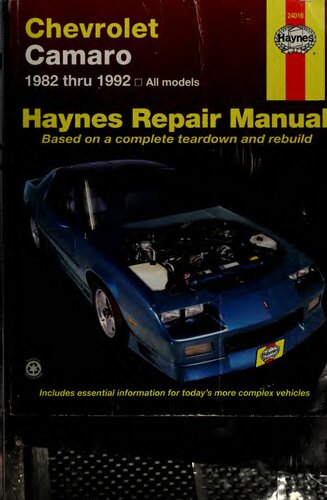 Haynes Chevrolet Camaro Automotive Repair Manual