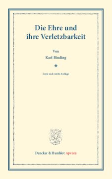 Die Ehre und ihre Verletzbarkeit