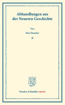 Abhandlungen aus der Neueren Geschichte