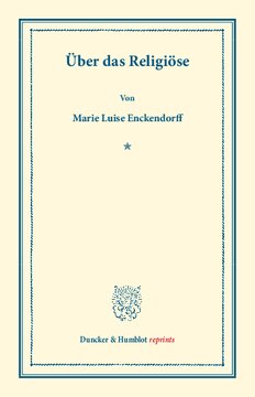 Über das Religiöse