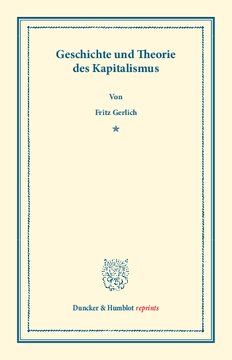 Geschichte und Theorie des Kapitalismus
