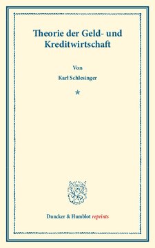 Theorie der Geld- und Kreditwirtschaft