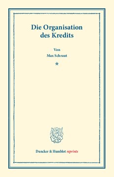Die Organisation des Kredits