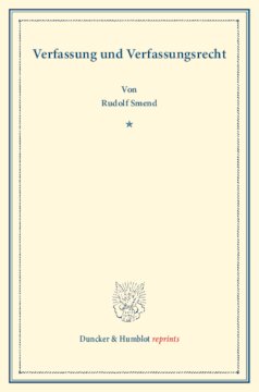 Verfassung und Verfassungsrecht