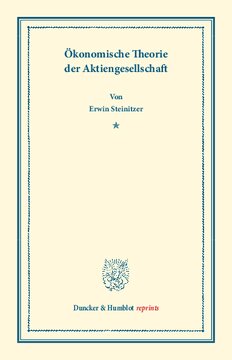 Ökonomische Theorie der Aktiengesellschaft