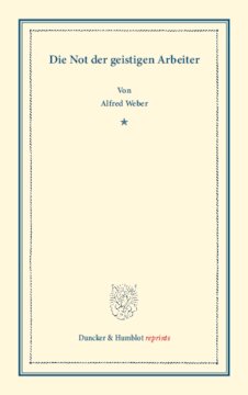 Die Not der geistigen Arbeiter