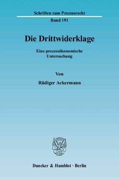 Die Drittwiderklage: Eine prozessökonomische Untersuchung