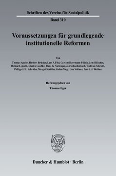 Voraussetzungen für grundlegende institutionelle Reformen