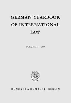 German Yearbook of International Law / Jahrbuch für Internationales Recht: Vol. 57 (2014)