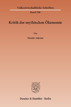 Kritik der mythischen Ökonomie