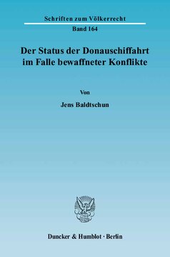 Der Status der Donauschiffahrt im Falle bewaffneter Konflikte