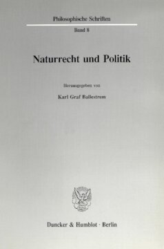 Naturrecht und Politik
