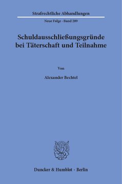 Schuldausschließungsgründe bei Täterschaft und Teilnahme