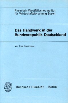 Das Handwerk in der Bundesrepublik Deutschland