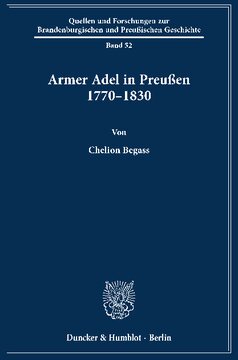 Armer Adel in Preußen 1770–1830