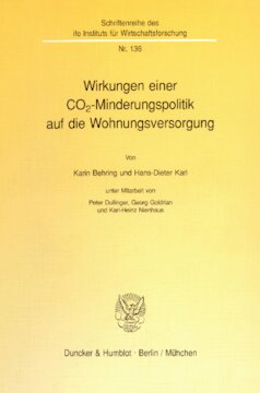 Wirkungen einer CO(2)-Minderungspolitik auf die Wohnungsversorgung