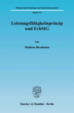 Leistungsfähigkeitsprinzip und ErbStG