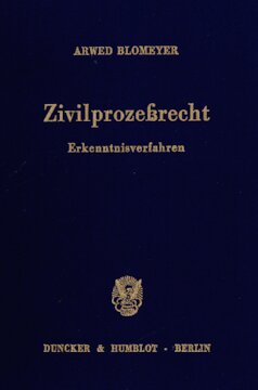 Zivilprozeßrecht: Erkenntnisverfahren