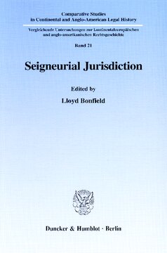 Seigneurial Jurisdiction