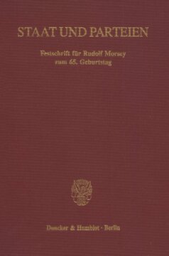 Staat und Parteien: Festschrift für Rudolf Morsey zum 65. Geburtstag