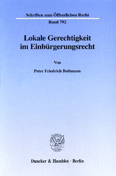 Lokale Gerechtigkeit im Einbürgerungsrecht