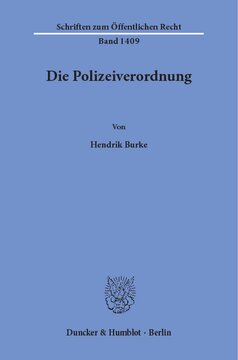 Die Polizeiverordnung