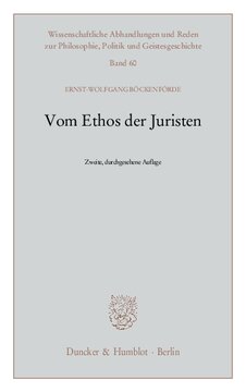 Vom Ethos der Juristen