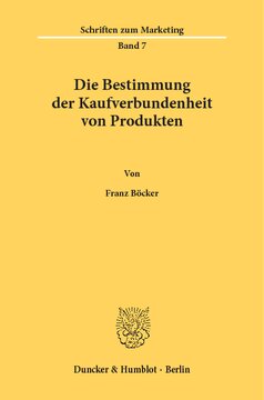 Die Bestimmung der Kaufverbundenheit von Produkten