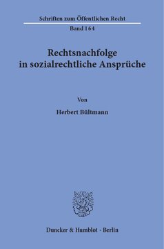 Rechtsnachfolge in sozialrechtliche Ansprüche