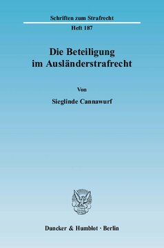 Die Beteiligung im Ausländerstrafrecht