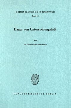Dauer von Untersuchungshaft