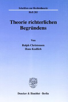 Theorie richterlichen Begründens