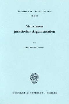 Strukturen juristischer Argumentation