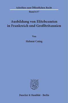Ausbildung von Elitebeamten in Frankreich und Großbritannien