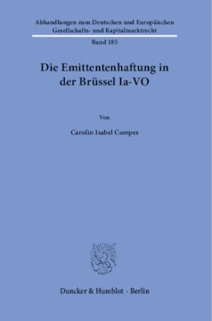 Die Emittentenhaftung in der Brüssel Ia-VO