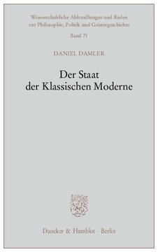 Der Staat der Klassischen Moderne