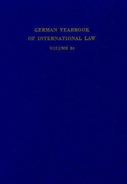 German Yearbook of International Law / Jahrbuch für Internationales Recht: Vol. 20 (1977)