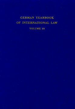 German Yearbook of International Law / Jahrbuch für Internationales Recht: Vol. 23 (1980)