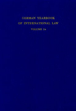 German Yearbook of International Law / Jahrbuch für Internationales Recht: Vol. 24 (1981)