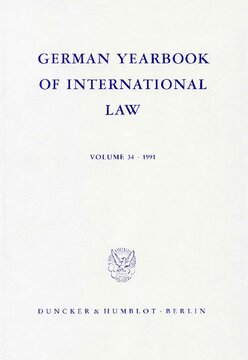 German Yearbook of International Law / Jahrbuch für Internationales Recht: Vol. 34 (1991)