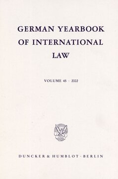 German Yearbook of International Law / Jahrbuch für Internationales Recht: Vol. 45 (2002)