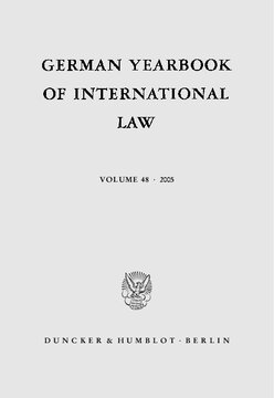 German Yearbook of International Law / Jahrbuch für Internationales Recht: Vol. 48 (2005)